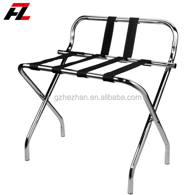 
Stainless Steel Luggage Stand for Hotels / Metal Folding Room Luggage Rack 
