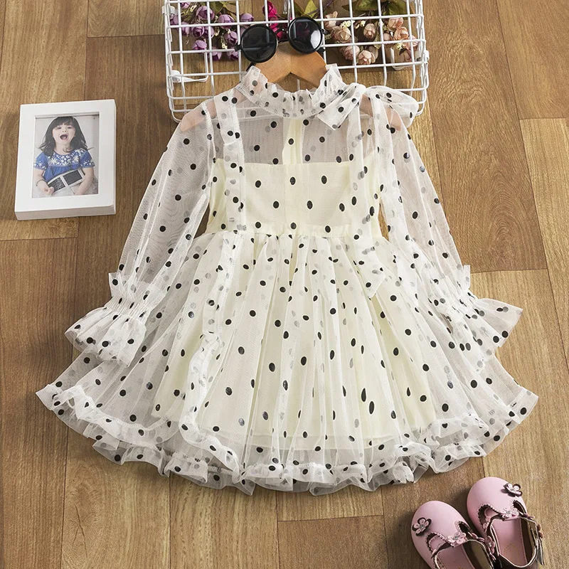 

children's dress summer girls foreign trade small and medium-sized children dot princess skirt, Picture shows