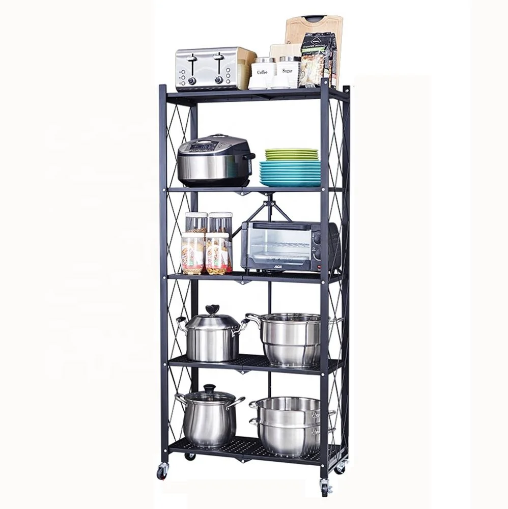 

Munfactional metal shelving foldable portable steel shelf kitchen rack, As your request