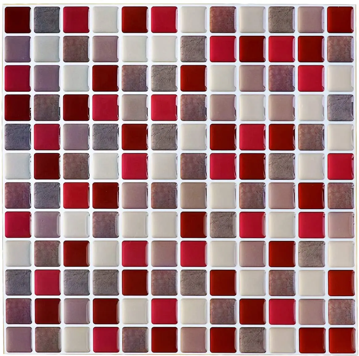 

Hot selling peel and stick tile backsplash PET PVC Mosaic 3d wall stickers living room