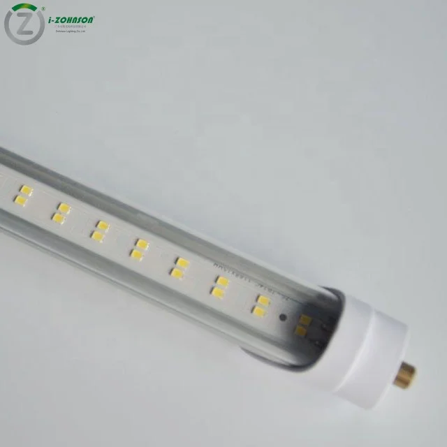 8FT Led Shop Lights Led Bulbs Single Pin FA8 T12 Led Replacement Bulbs 8ft 40W T8 Tube no Ballast Direct Wire