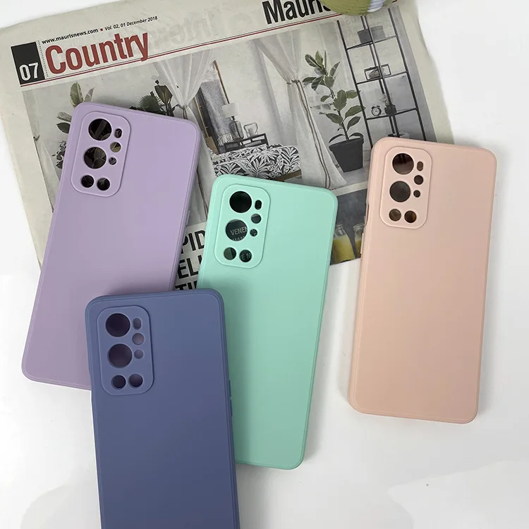 

wholesale waterproof frosted cell phone cases silicon for oneplus 5 7 8 8pro 9r case back cover, 14 colors