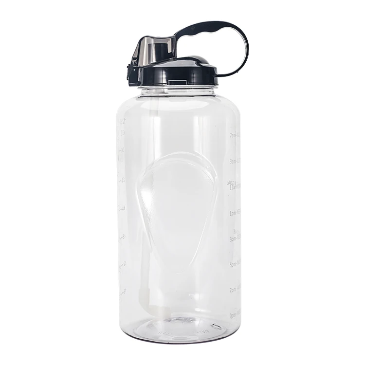 

portable wide mouth colorful reusable drinking water bottle with plastic cap