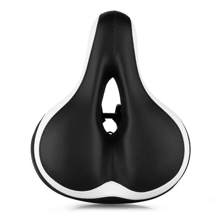 

Wholesale Shock Absorber Bicycle Accessories Seat Leather Reflective Road Bike Soft Saddle Seat, Picture shows