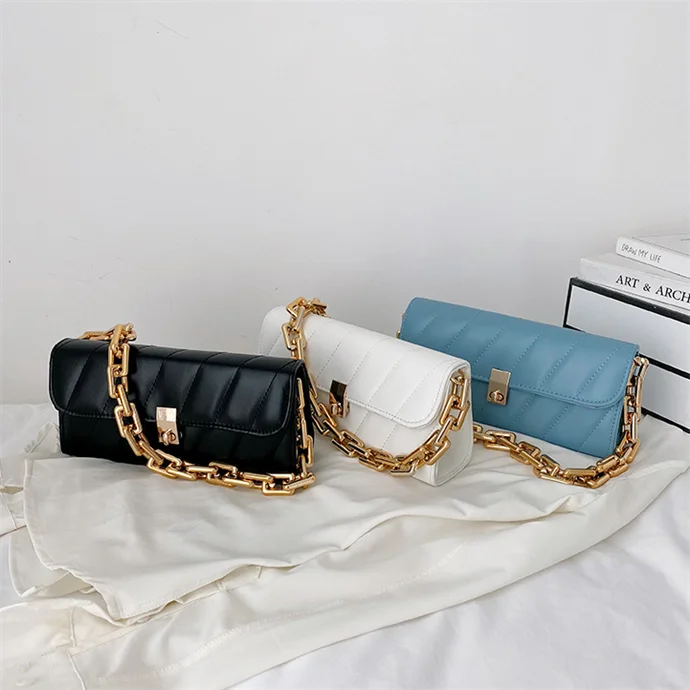 

2021 New Versatile Rhombus Chain Ladies Clutch Bag Bag Shoulder Armpit Bag