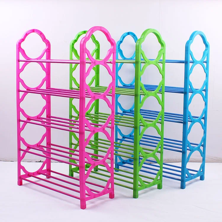 

Factory Price Modern Shoe Rack 5 Tiers Organizer Simple Plastic Shoe Shelf Entrydoor Cheap Shoe Rack