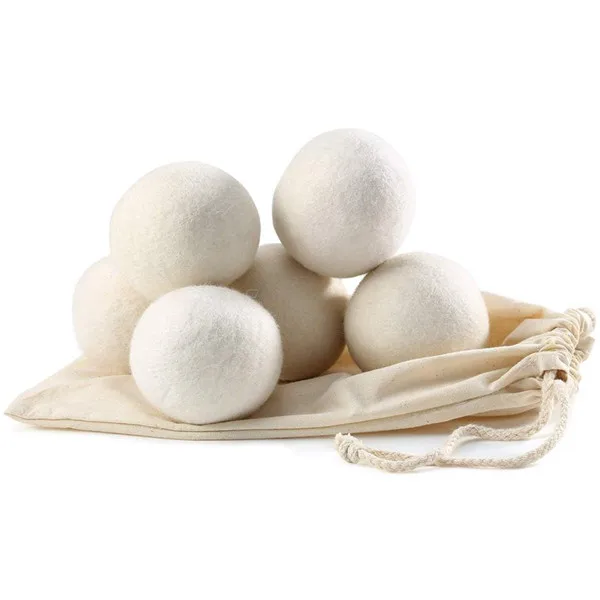 

Amazon bestseller 100% New Zealand high quality customized logo 7cm eco friendly wool dryer balls, Custom color