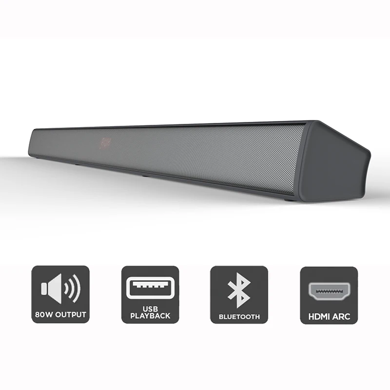 

Museeq Sound bar Bluetooth for TV Wireless Home Cinema Bluetooth Soundbar Bar Speaker Home Sound Speaker System, Black