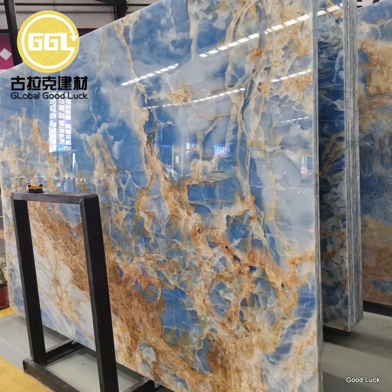 Onyx Tile Onyx Marble Slab Tile LUXURY Natural Blue Onyx Marble Slab Tile factory