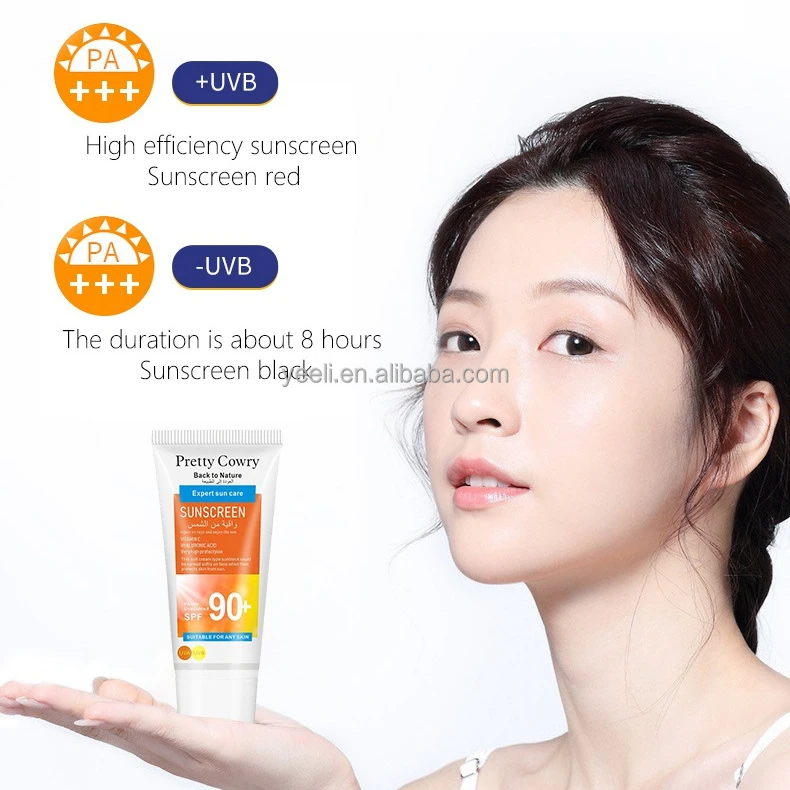 

2021 hot sale Pretty cowry Ostrich Moisturizer sunscreen isolation ultraviolet face & body Whitening sunscreen spf 50