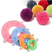 

4 Sizes Plastic Pompom Maker Fluff Ball Weaver DIY Knitting Craft Yarn Sewing Tools Pom-pom Maker