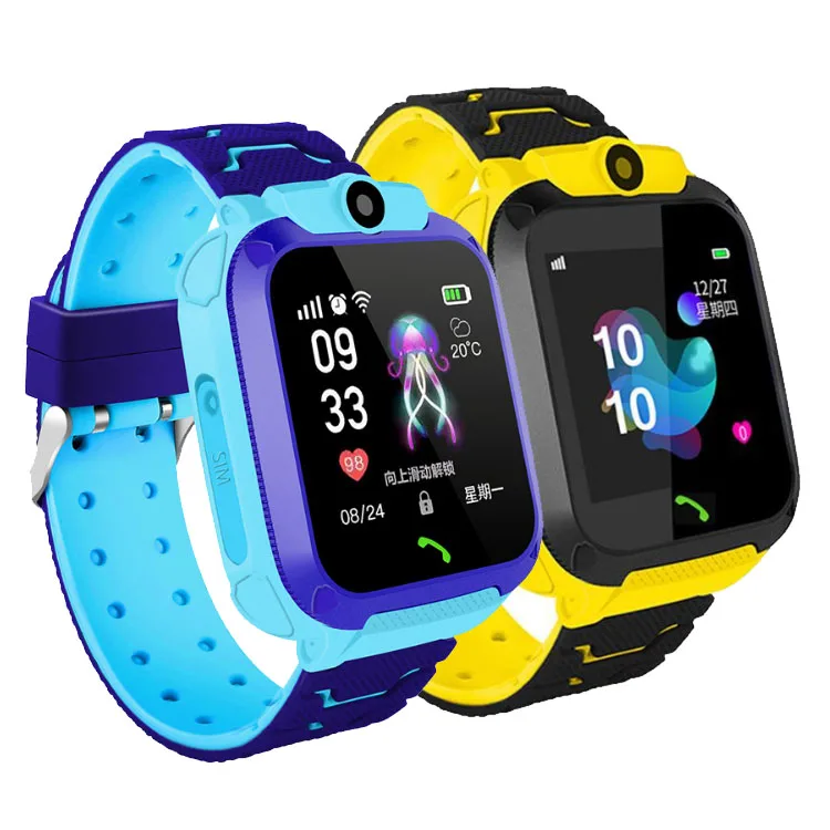 

2021 Children GPS LBS Watch SIM Q12 Kids Smart Watch For iOS Android Smartphone Watch Waterproof 2G GSM, Blue, pink, yellow