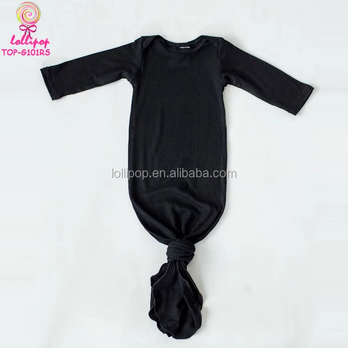 newborn baby knotted gown