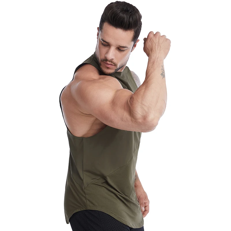 

OEM custom new design Mens Gym Vest Wholesale Bodybuilding Stringer Tank Top