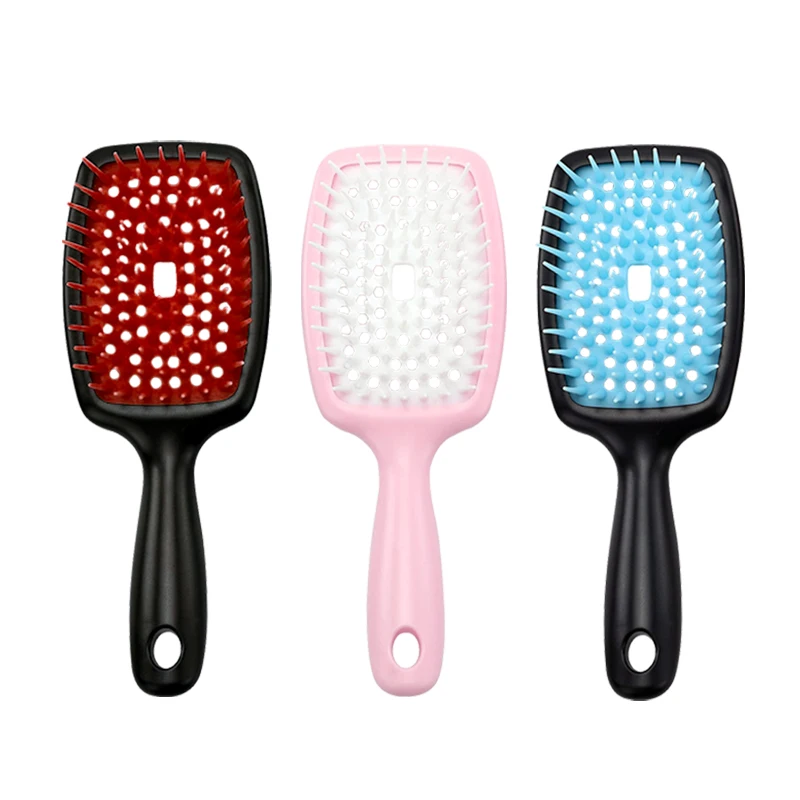 

Hairdressing Mini Mesh Portable Straightening Comb Home Massage Fashion Hollow Shunfa Big Slab Multicolor