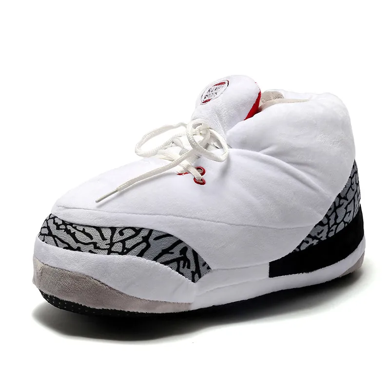 

Funny Men Women Suede Home Fluffy Plush Pantunflas Warm Slippers Sneakers