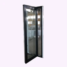 Teeyeo pvc janelas e portas upvc moldura na cor preta