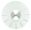 Stained Clear modern pendulum shadow cheap glass wall clock for gifts!