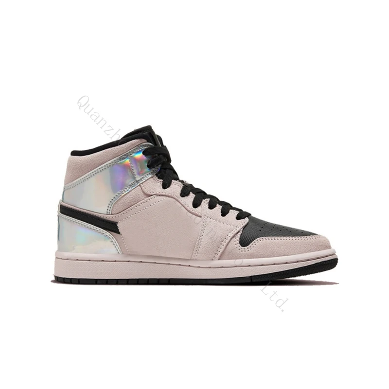 

Jardon 1 high silvery pink men's women's fashion casual sports basketball running zapatillas zapatos shoes sneakers