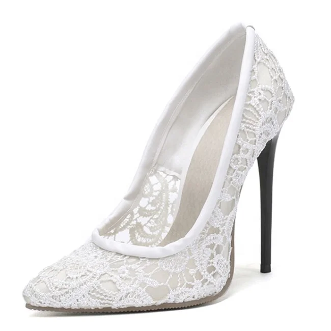 

Plus Size Women Wedding Pointed Toe Stiletto Shoes High Heels Club Pumps Ladies Cut Out Evening Dress Shoes, Black pink white