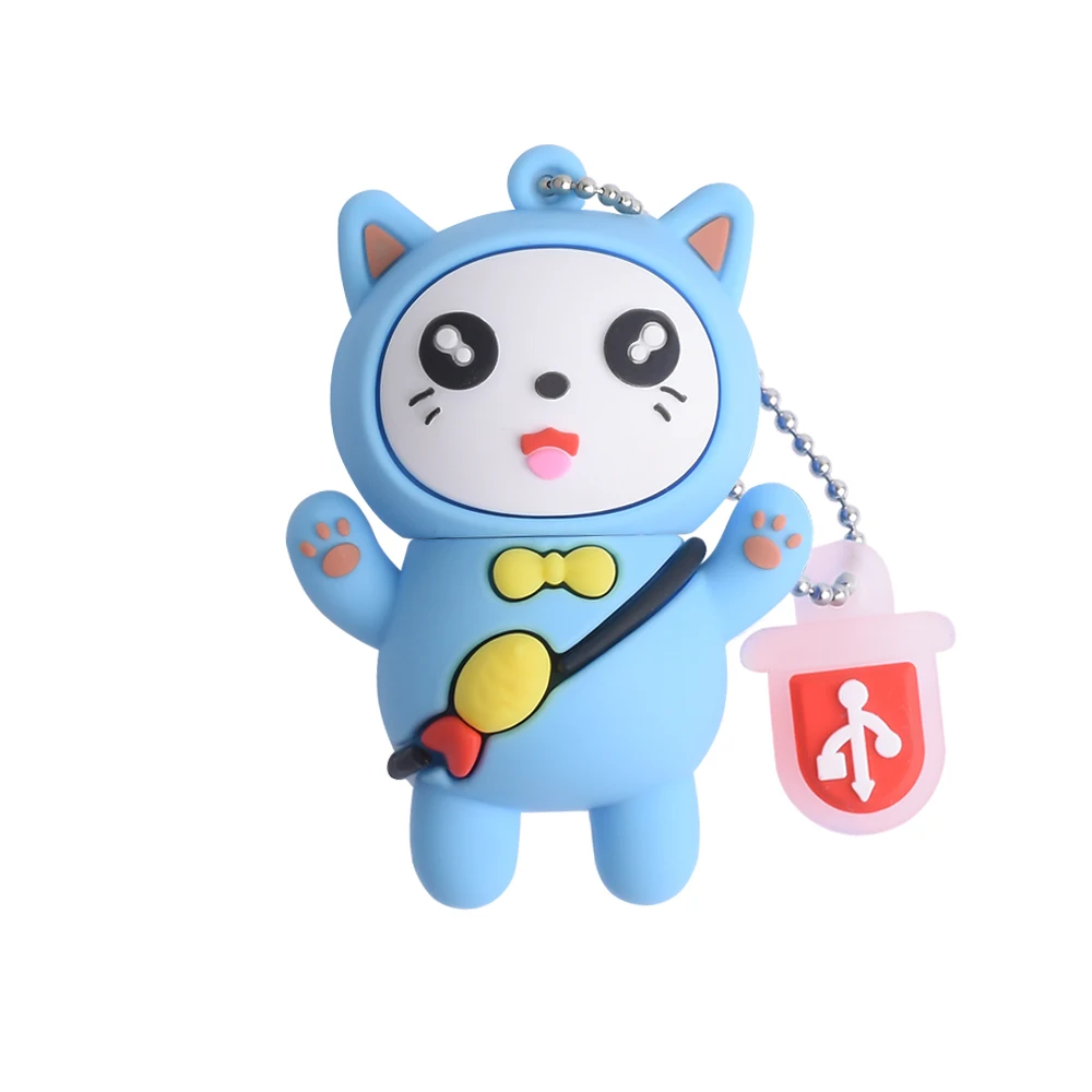 

Cartoon Animal gadget USB Flash Drive 64GB 32G 16GB 8GB Cute Spaceman Pendrive Memorias USBS tick 2.0 PVC flashdisk