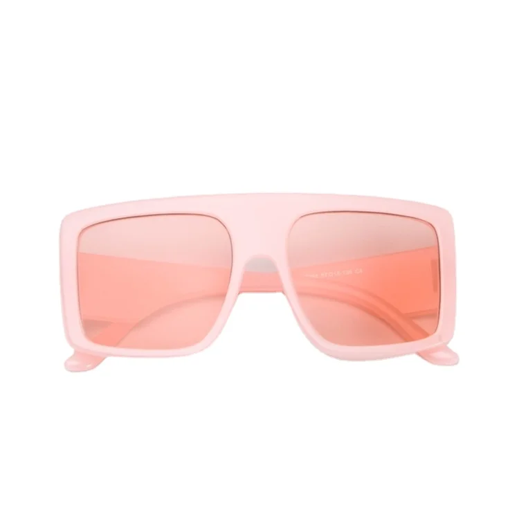 

Hot Selling New Style Men Women Reflective Square Frame Retro Bamboo Pc Sunglasses, 8 colors
