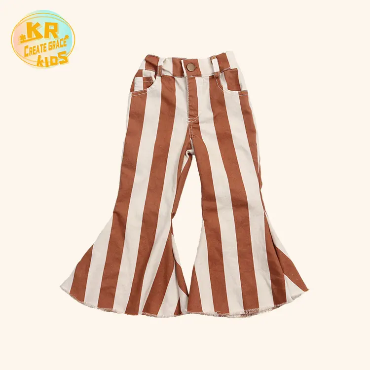 

New Arrival Striped Design Summer Breathable Children's Pants Plus Size Pants For Infant, Customized color
