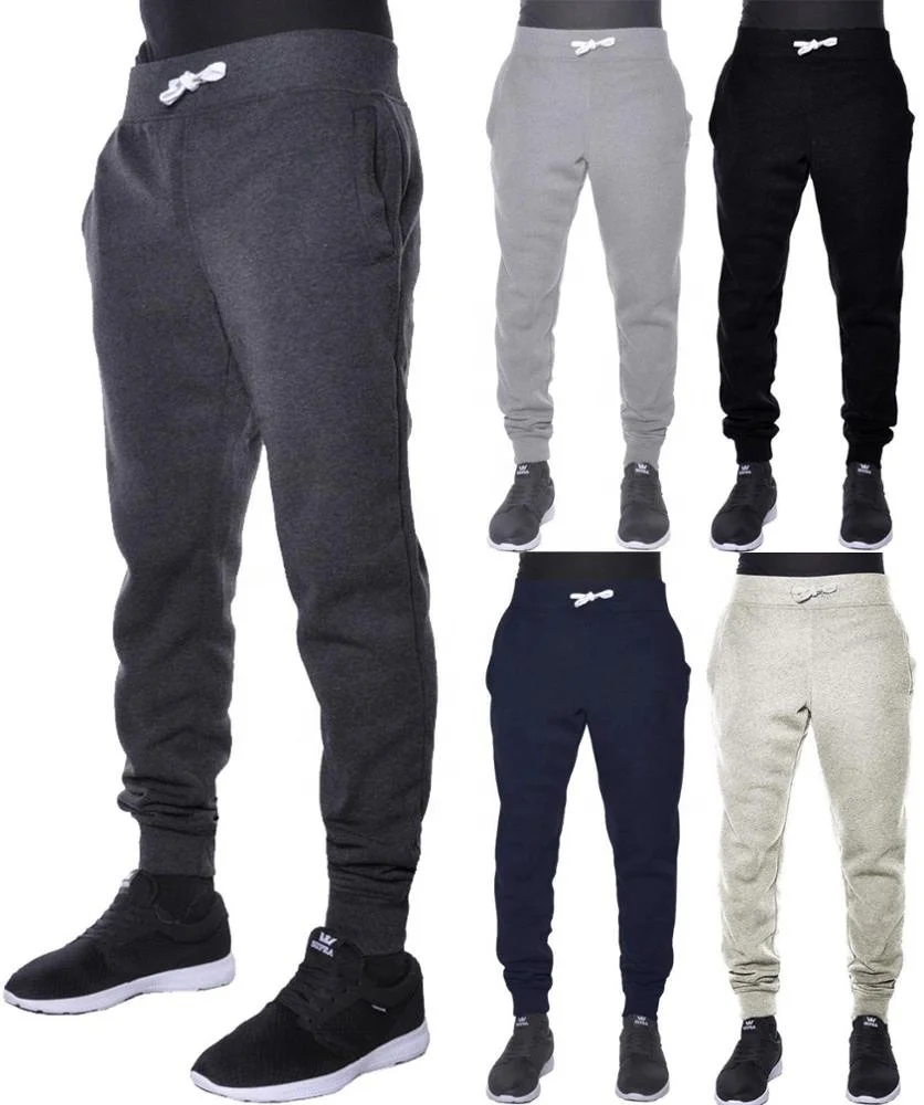 

Polyester Jogger Track Pants With Drawstring Joggers For Men, Black, light grey, dark grey,navy blue