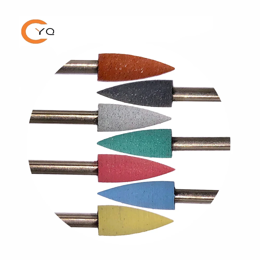 

professional burrs Cuticle Clean silicone Cuspidal Head nail drill bit, Pink/blue/yellow/red/green/silver/black