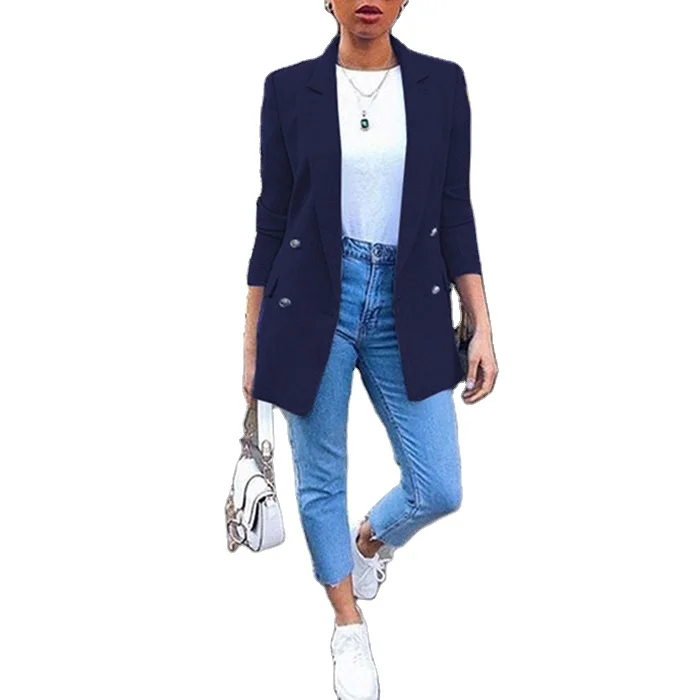 
Autumn New Blazers Women Chic Blazer Fashion Office Blazers Lady Suit Coat Outerwear Tops Plus Size 