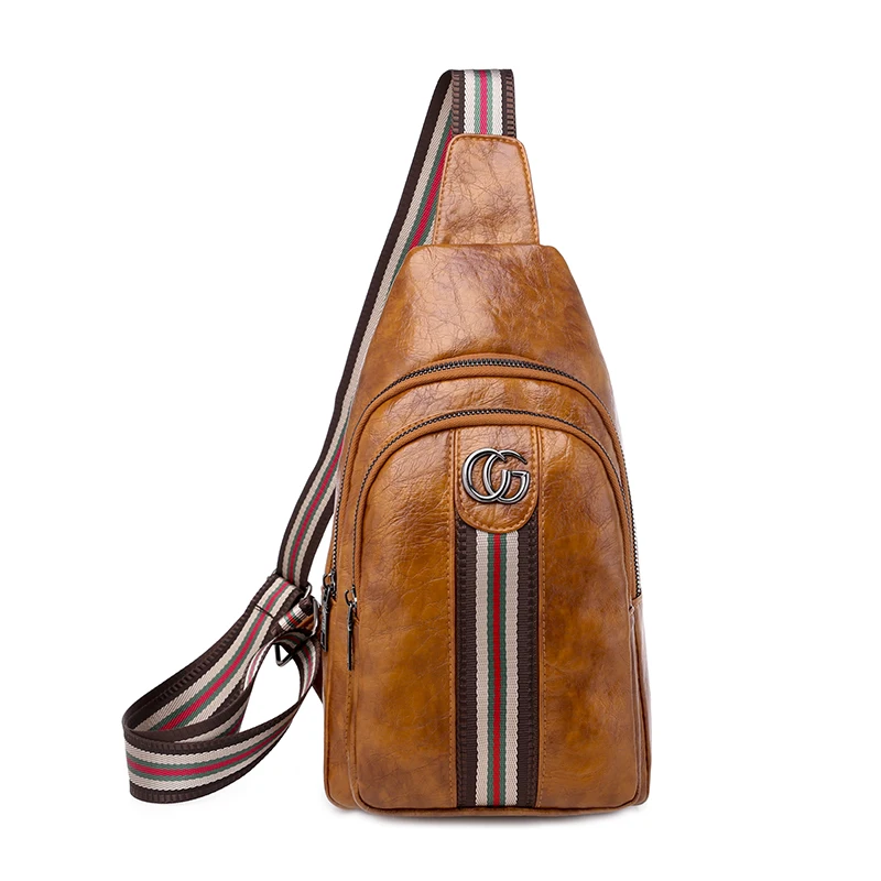 
Factory Direct Smart Crossbody Sling bag Man Messenger for Women PU Leather Shoulder Chest Bag 