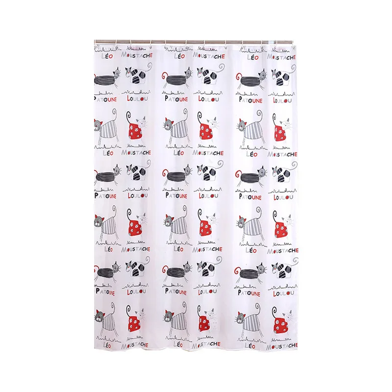 

DB 3D Digital Printed Cartoon Cat Customized Curtain Shower Bathroom Set Small Shower Curtains