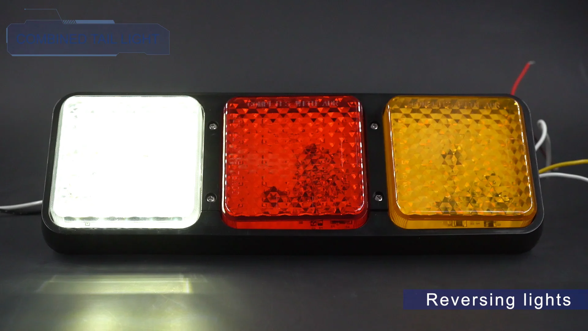 24v Trailer Led Tail Light Indicator Turn Stop Brake Combination Rear