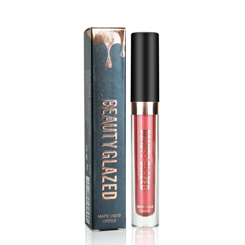 

makeup custom Lip Gloss Matte liquid Lipstick shimmer Waterproof Long Lasting glitter Golden Lip Gloss Easy To Wear Cosmetics