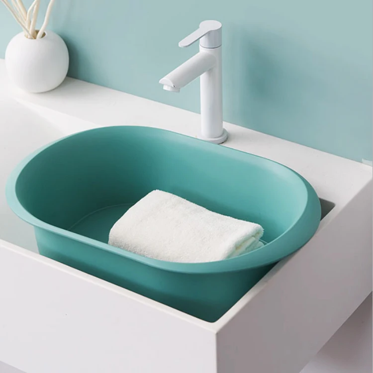 

Plastic PP rectangular bathroom bath kitchen baby kid pet dog water wash washing tub, Green