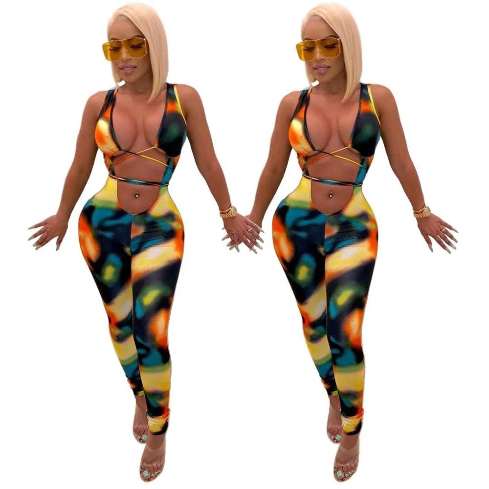 

B60610A Fashion new style sexy bandage slim pants, Colourful