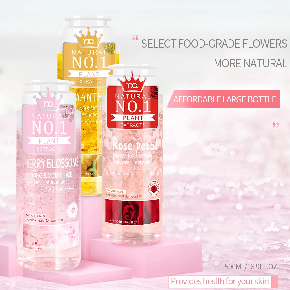 

NO.1 natural plant extracts pose petal moisturize Whitening plant toner