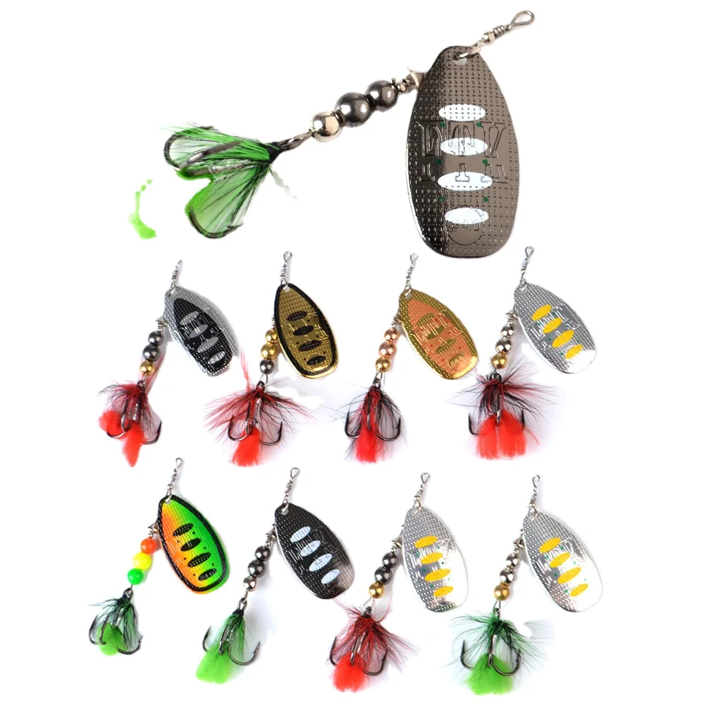 

Fishing Hard Lures Spinner Baits Fishing Spoon Trout Metal Lure For Bass Salmon Catfish