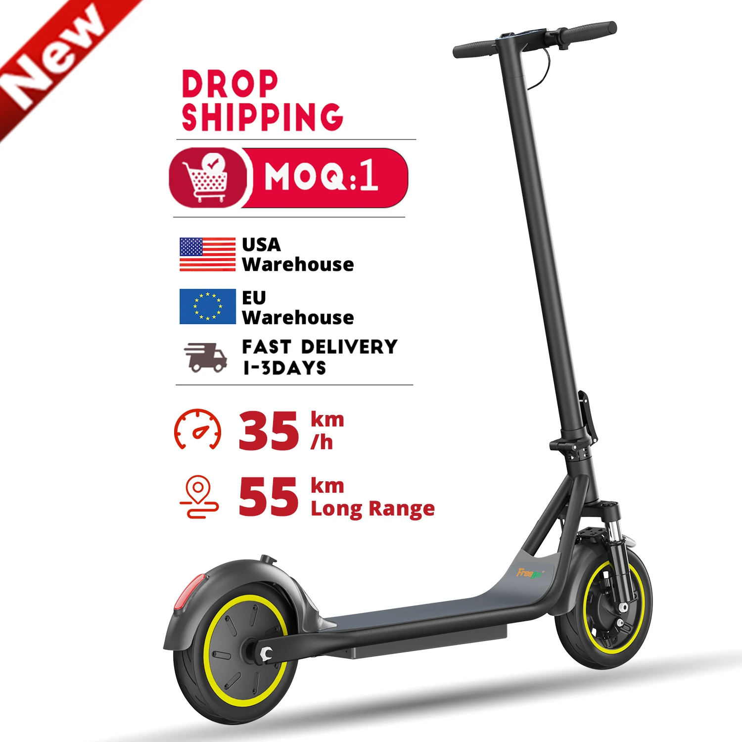 New Design cheap Foldable Pro Scooter 2021 USA Warehouse New Arrival Electric Scooter Of Adult Electric Scooters Drop Shipping