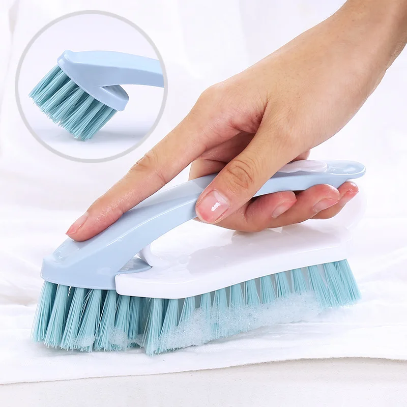 

1pcs Candy Color Cleaning Brush Removable Pp/nylon Soft Hair Cleaning Brush 2 In 1 Washing Tools Bathroom Accessories