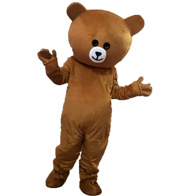 

Adult Costume Unisex Advertising Network Red Bear Doll Wear Brown Bear Cartoon Costume Coney Rabbit Cosplay Performance Props