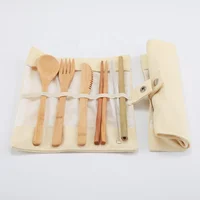 

Wholesale Spoon And Fork Fiber Dinner Set Disposable Travel Eco Friendly Reusable Bamboo Cutlery Set
