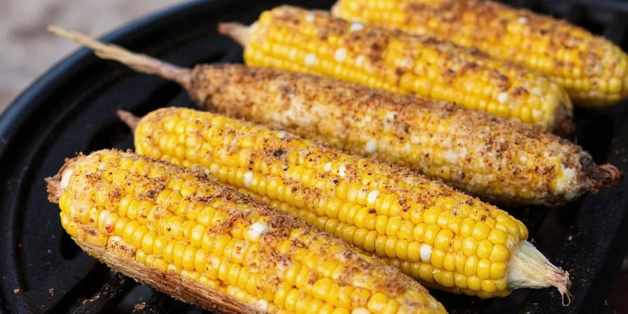 Various seasonings used in Mexican street corn