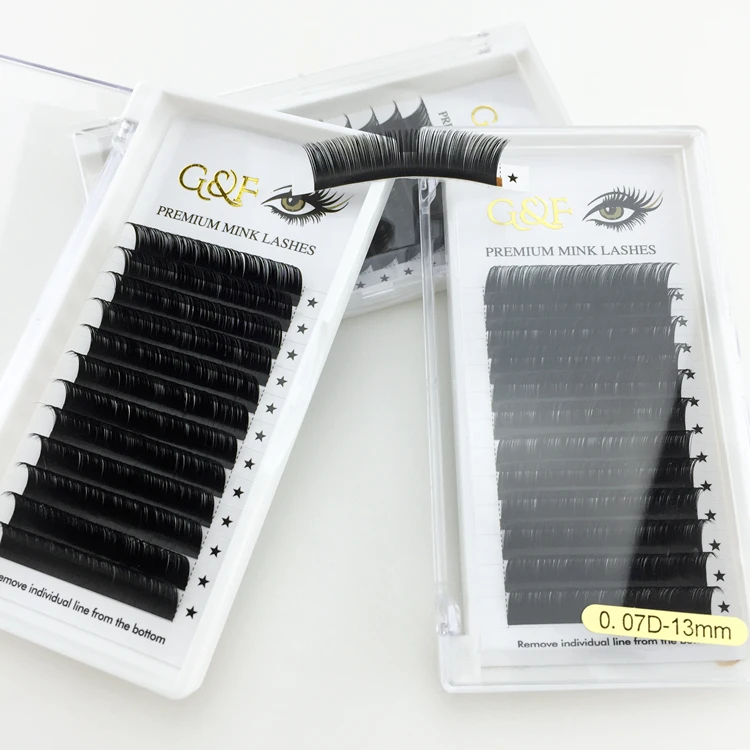 

Volume Eyelash Extension Private Label Kit Las Extension Supplies Lash Fan Eyelashes Fake Mink 3 Trays Synthetic Hair Natural, Black