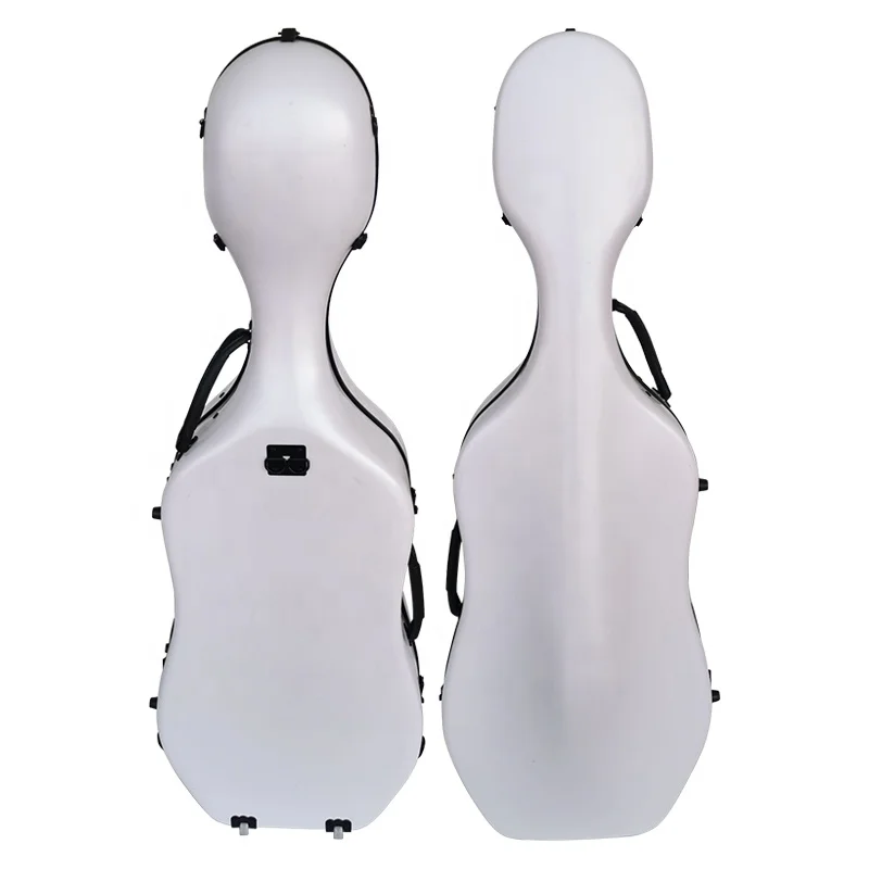 

Aiersi hot sale high quality white carbon fiber factory price colourful disdressed carbonfiber cello case for sale made in China