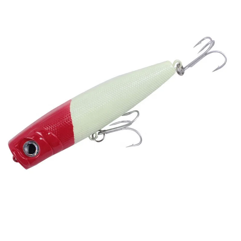 

In stock water surface long-range freshwater hard lure 53g 73g flat mouth large fishing hard bait popper, 7 colors