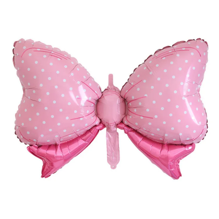 Bebe Douche Bleu Rose Couleur Noeud Papillon Forme Ballon Fille Ou Garcon Decoration De Fete Decoration De Fete D Anniversaire Ballons Buy Bon Prix En Stock Amazon Chaude 18 Pouces Ronde Boutique