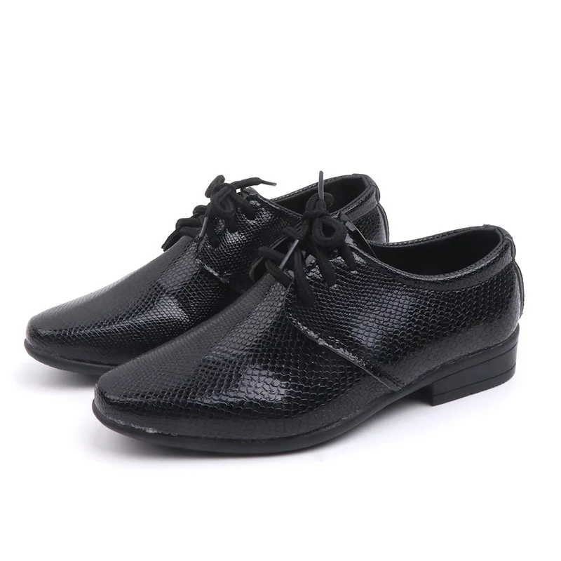 
fashion teenager student children boys formal footwer platform casual leather kids dress shoes 