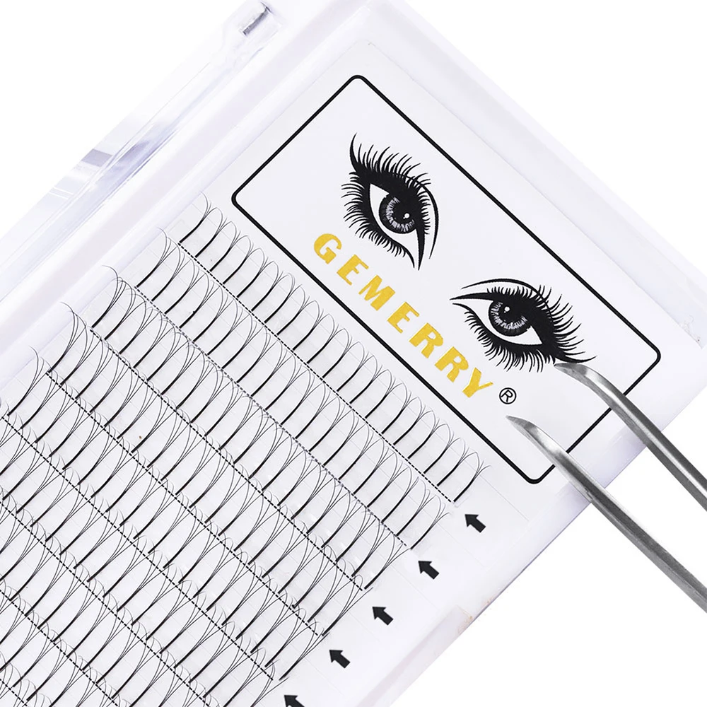 

3D 4D 5D 6D Premade Volume Eyelash Extensions Diameter 0.07 0.10 Premade Volume Fans C D Curl Volume Lash Extensions, Natural black