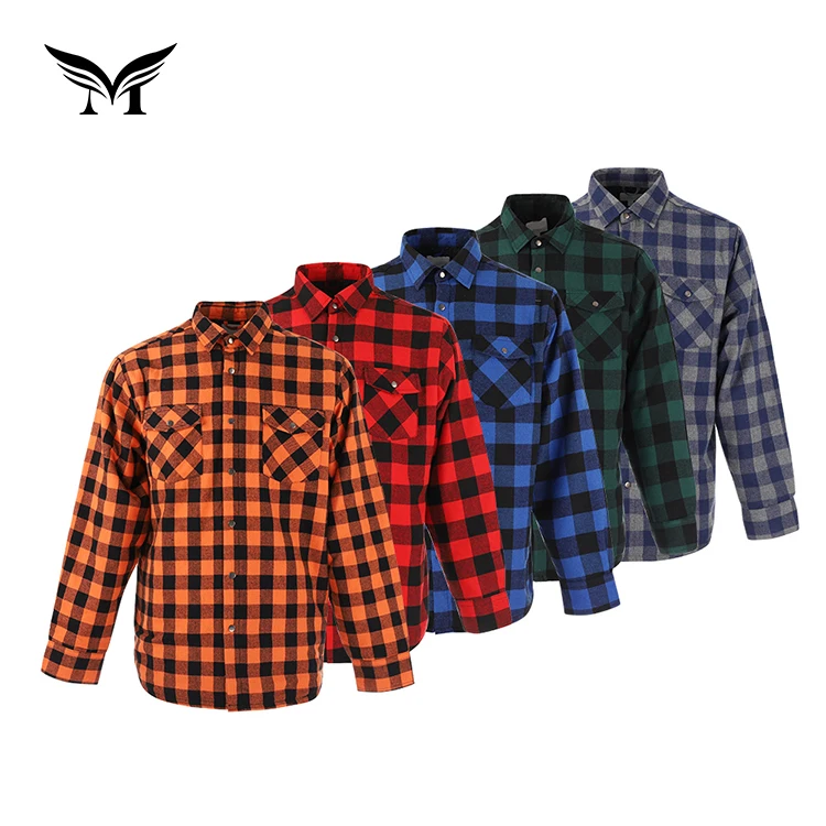 

Latest full sleeve flannel thick stylish designer winter check shirts for men 100% cotton, Can be customized